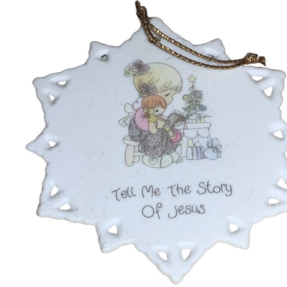 Precious Moments Snowflake Christmas Ornaments Set of 5 - Picture 3 of 9